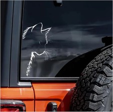 Car Stickers - Cute Cat Vinyl Sticker, Peeking car Decals, Funny Stickers - Wate