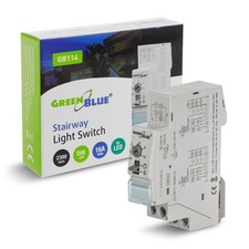 Rele Temporizzatore Timer Luci Scale sulla Guida DIN Max 2300W Risparmio Energia