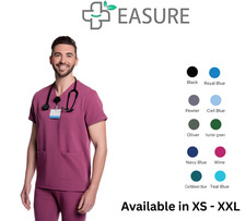 Men  s Scrub Top V-Neck Nexus 3 Pocket, Stretchy Medical Uniform Tops