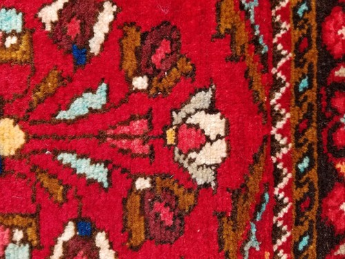 Vintage Traditional Handmade Tribal Oriental Wool Multicolor Rug 131x64cm - Picture 14 of 17
