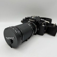 Nikon EM Film Camera w/Tamron 35-135mm f3.5-4.2 Lens - New Batteries - WORKS