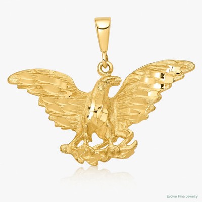 10K Gelbgold Adler Charm