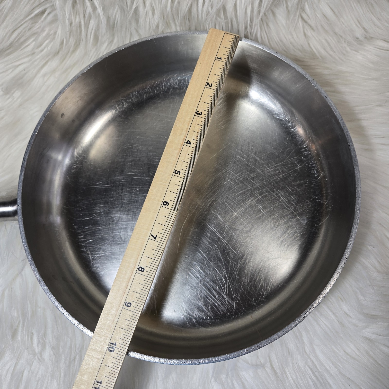 Vintage Wear-Ever 10" Skillet Fry Pan R-960 Aluminum InnerClad Stainless USA
