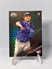 2020 Topps Chrome Black - Shun Yamaguchi #88 Green Refractor /99 (RC)
