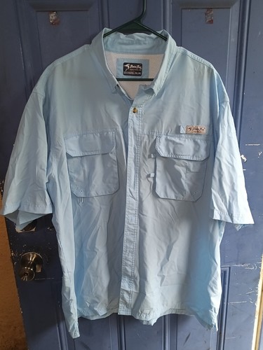 Bimini Bay Outfitters LTD Hemd mit Knopfleiste Nylon Angeln Halbarm - 2XL