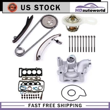 Head Gasket Bolts Set & Water Pump Timing Chain Kit For Mini Cooper w/Thermostat