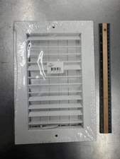Hart & Cooley 10" x 6" Steel Register MS Damper Air Vent Adjustable White Finish