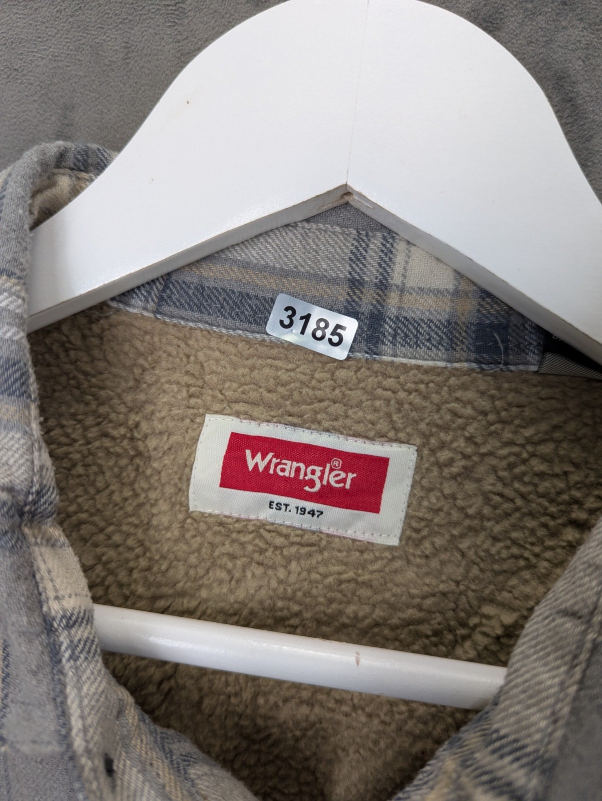 Wrangler Lumberjack Shirt Jacket Men's Medium Sherpa Lined Pockets Lined Sleeves image 7