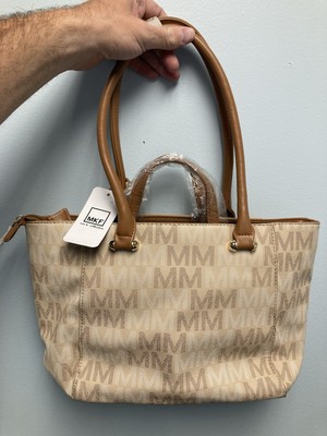 MKF Collection Beige Tote with Mini Handbag by Mia K NEW/WITH TAGS