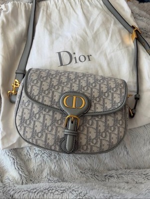 Christian Dior Bobby Flap Crossbody Bag Canvas Medium