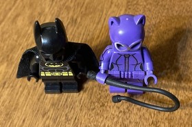 LEGO DC Super Heroes MiniFigure - Catwoman with Whip (70902) & LEGO Batman  