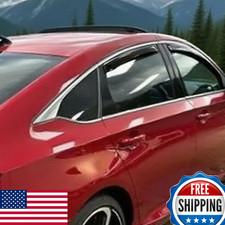 Window Visors Vent Deflectors Rain Guards for Honda Accord 2018-2022