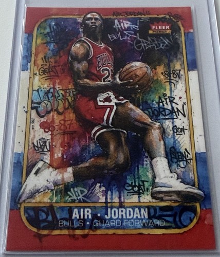 Fleer 1986 Michael Jordan Air Jordan Insert Chicago Bulls Card 23 of 132