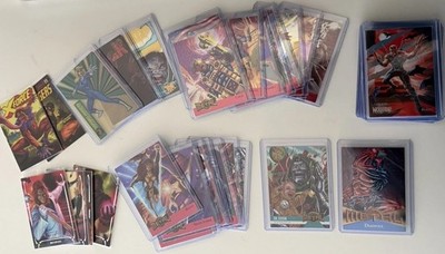 Marvel TCG Trading Cards Sammlung 39 Karten Fleer Metal Numbered Acetate 1995