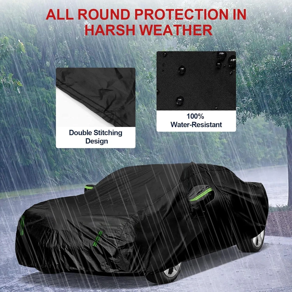 CUBIERTA DE COCHE Completa Impermeable para Dodge Challenger 2008-2023 Protección contra Todo Clima Foto 4 de 4