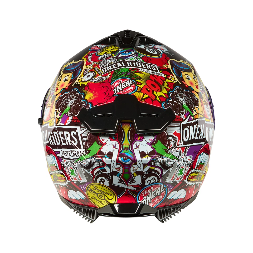 CASCO INTEGRAL O'NEAL CHALLENGER MANIVELA NEGRO MULTIVISERA PARASOL ECE 22.06 - Imagen 2 de 4