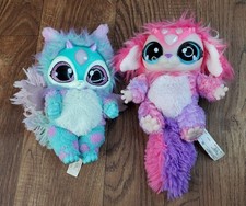 Magic Mixies Interactive Pet Teal Pink Plush Doll Lights Sounds Works Lot of 2