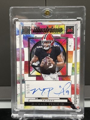2025 Panini Impeccable Football Michael Penix Jr. On Card Auto /25 Falcons