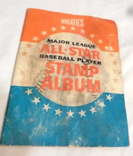 Vintage 1964 Wheaties MLB All Star Stamp Album Complete Mays, Clemente & Aaron