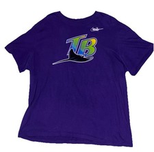 Nike Tee Tampa Bay Devil Rays Cooperstown Collections S/S Men’s  XXL Purple MLB