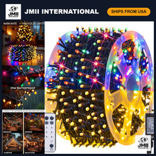 Color Changing Christmas Lights 164FT 500LED Waterproof String Lights Remote 11