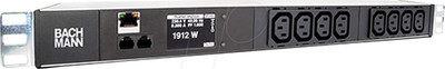 Bachmann Steckdosenleiste 1HE 8xC13 TCP/IP 329.3010