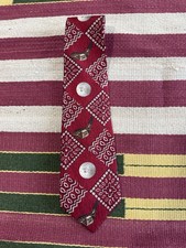 Vintage Chaps Ralph Lauren All Silk Designer Men's Tie Golf Theme USA
