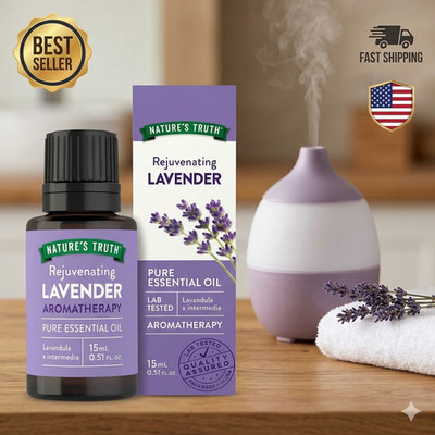Lavender Essential Oil Pure Plant Based Aromatherapy Diffuser Non GMO Gluten Fre
