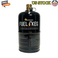 Refillable Propane Cylinder Portable Tank Eco Friendly Easy Fill 1lb Capacity US