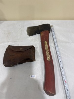 Vintage Plumb USA Hatchet Red Handle Camping Survival Axe Genuine
