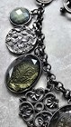 Lovely! 1928 Signed Ornate Victorian Charm Necklace Cameo Pendant Antique Repro  — photo 5