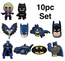 10 Pack BATMAN For Crocs Shoe Charms DC Comics Robin Joker Batmobile Gotham Croc