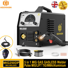 250Amp 5in1 MIG Welder Inverter Aluminium Pulse MIG/TIG/MMA Welder For UK DIYers