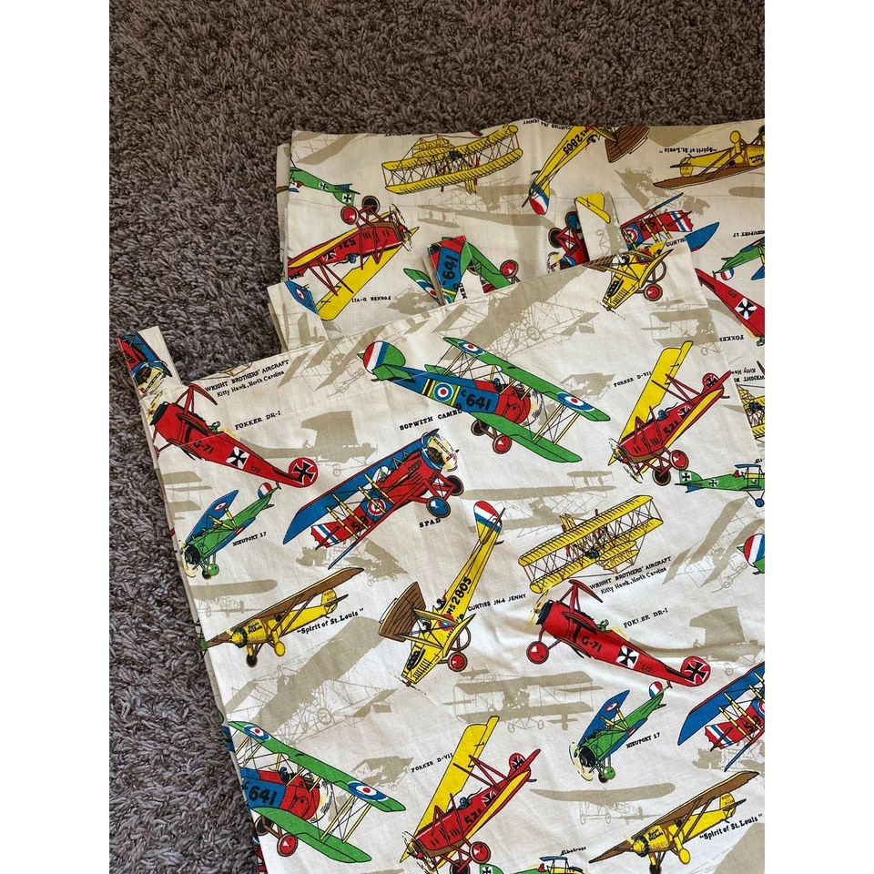 Paneles de cortina de lona y valencia amarillo rojo para aviones de la Primera Guerra Mundial Foto 3 de 4