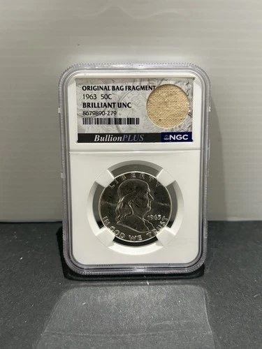 ORIGINAL BAG FRAGMENT1963 50CBRILLIANT UNC