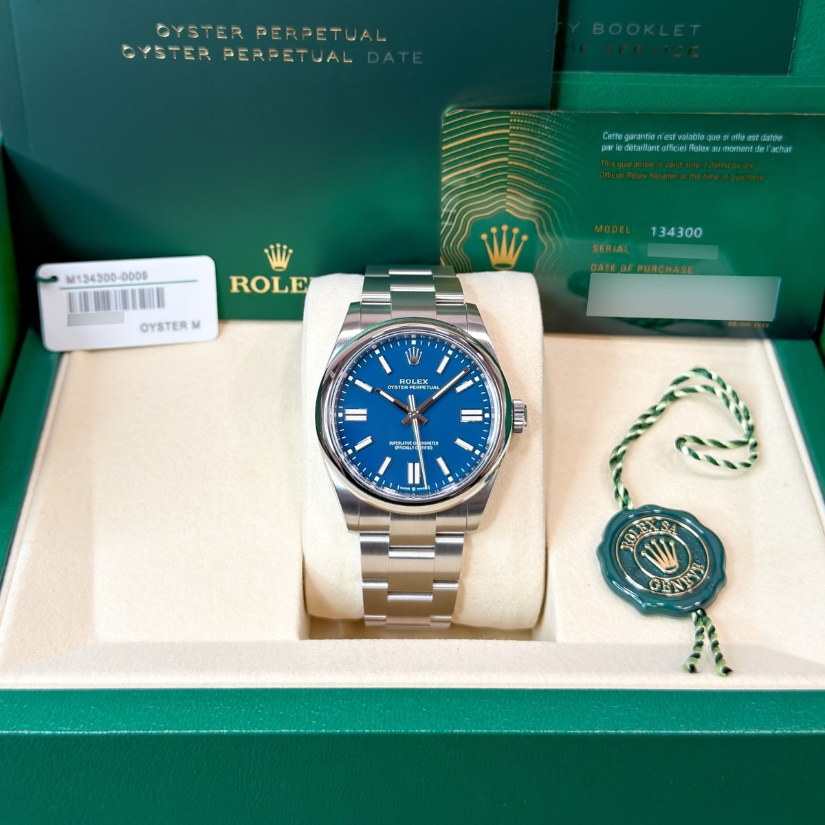 Rolex Oyster Perpetual 41 mm NEW 2026 APRIL 134300 Blue Steel | eBay