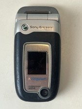   Sony ericsson Cingular vintage Bkue flip phone untested 4x digital zoom VGA  