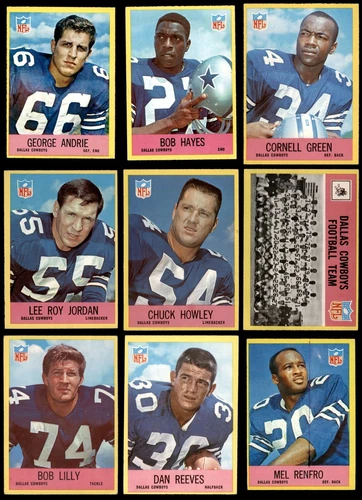 1967 Philadelphia Dallas Cowboys Team Set 5 - EX 5396355