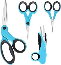 Premium Sewing Scissors Set 4PCS Sharp Fabric Shears Detail Embroidery Thread Sn