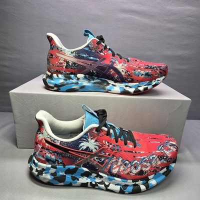Asics Noosa Tri 14 Mens Size 7.5 Shoes Tropical Pink Blue Running Sneakers