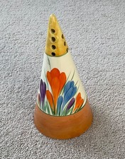Original Clarice Cliff Sugar Shaker/Sifter  in AUTUMN CROCUS' Pattern