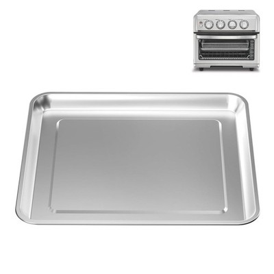 Baking Pan Stainless Steel, 12.4'' x11'' Air Fryer 1 PCS Tray, Silver 