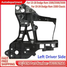 Soporte de montaje de faros de soporte de radiador izquierdo para Dodge Ram 1500 2013-2024