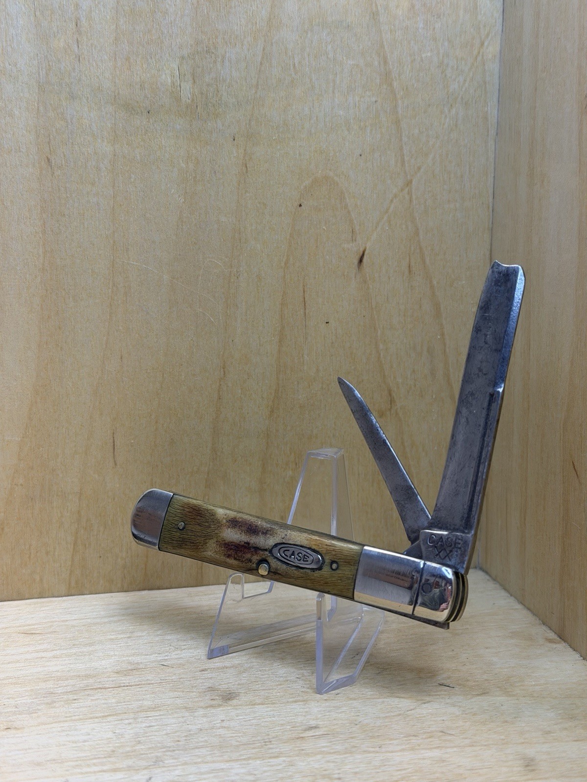 Used Razor Container VINTAGE 1940-64 CASE XX ONE ARM MAN RAZOR STAG HANDLE POCKET KNIFE | eBay