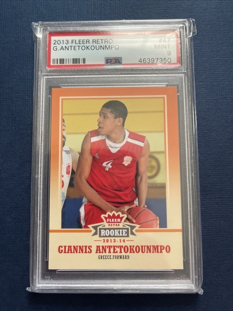 2013 GIANNIS ANTETOKOUNMPO Fleer Retro #47 Rookie Rc PSA 9 MINT Qty