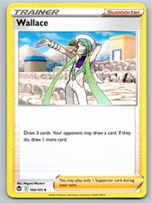 2022 POKEMON WALLACE SILVER TEMPEST 166/195 UC NM A78788 FREE S&H on eBay
