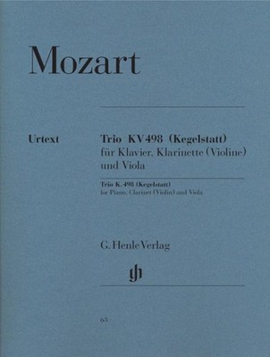 Mozart, Wolfgang Amadeus - Trio Es-Dur KV 498 (Kegelstatt) Wolfgang Amadeus Moza