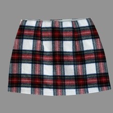 Abercrombie  Fitch The A E Skirt Scarlett Plaid Mini Skort S