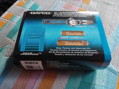 Dayco Riemen-Diagnose-Kit NEU Verschleißspannung & Ausrichtung Kit KOSTENLOSER VERSAND