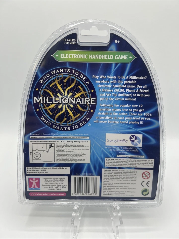 Who Wants To Be A Millionaire Electronic Handheld Game 2008 New See Description - Image 3 of 3